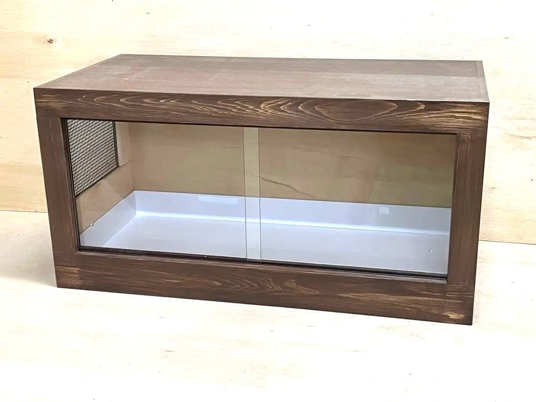 RepBox 木製ケージ 900×450×450　小動物、爬虫類用　ウォルナット