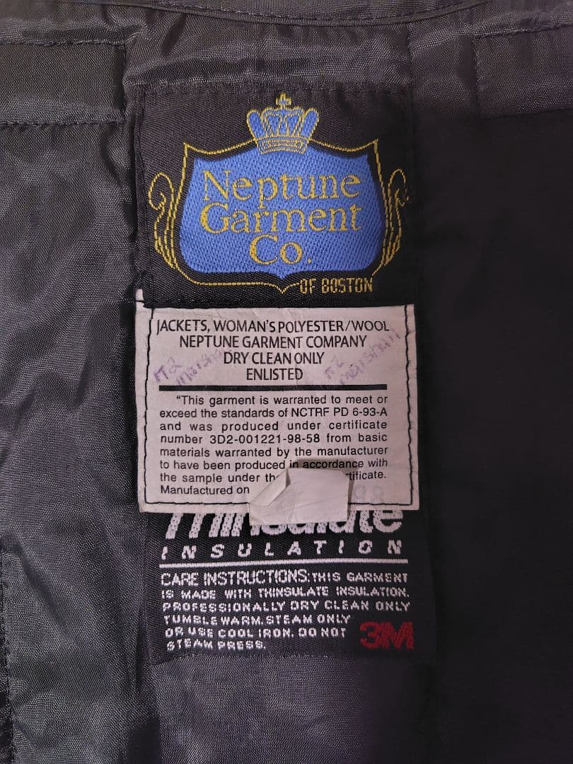 90sアメリカ軍　Neptune Garment ミリタリージャケット ブルゾン