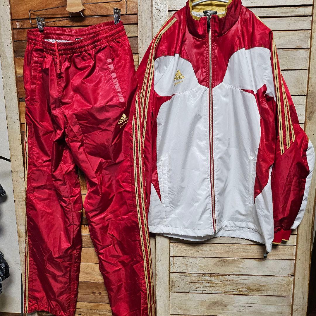 アディダス プロフェッショナル ウィンドブレーカー 上下セット Oサイズ