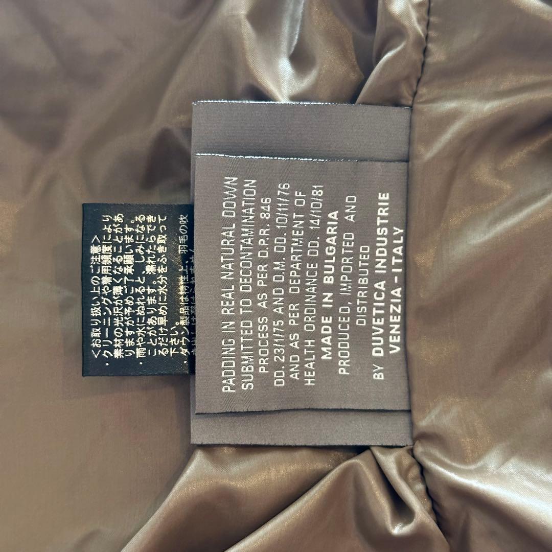 DUVETICA グレー フード付きダウンベスト 42 L