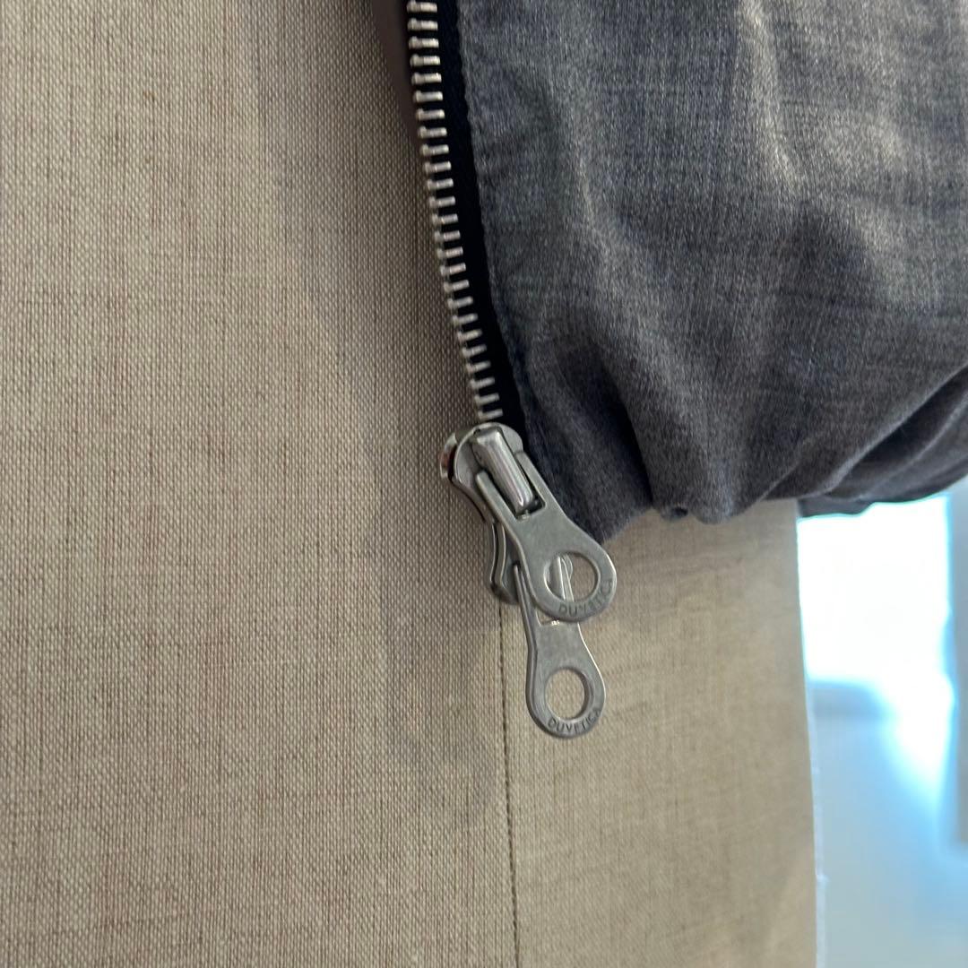 DUVETICA グレー フード付きダウンベスト 42 L