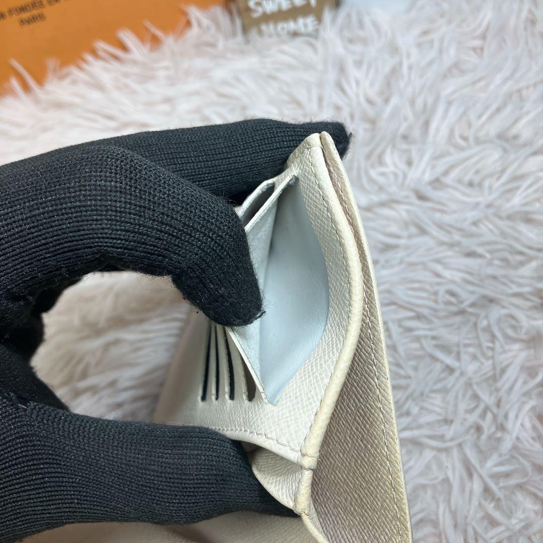 美品 ルイヴィトン ダミエ アズール ポルトフォイユ ヴィエノワ 新型 折り財布