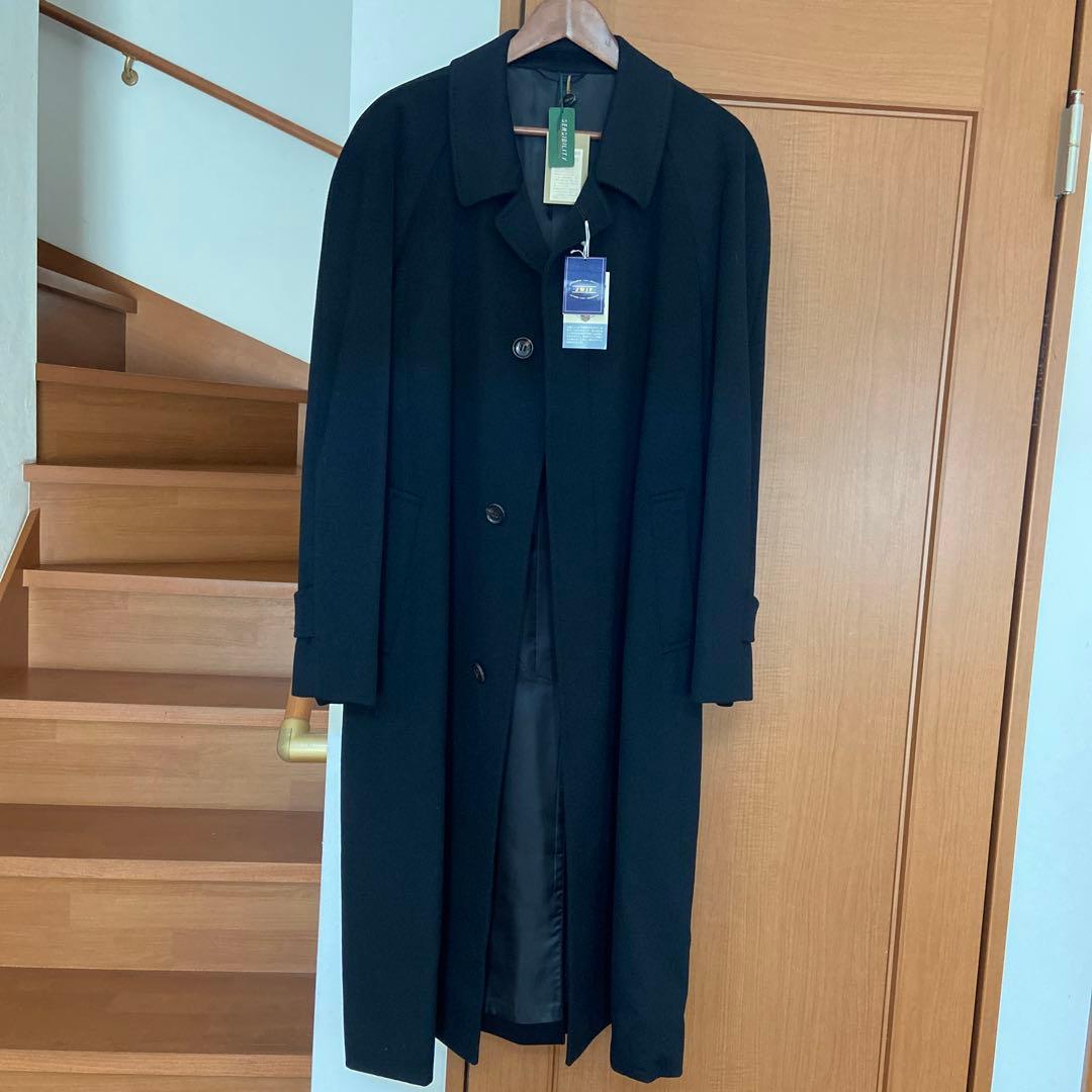 新品未使用　ブラック ロングコート　カシミヤ100%