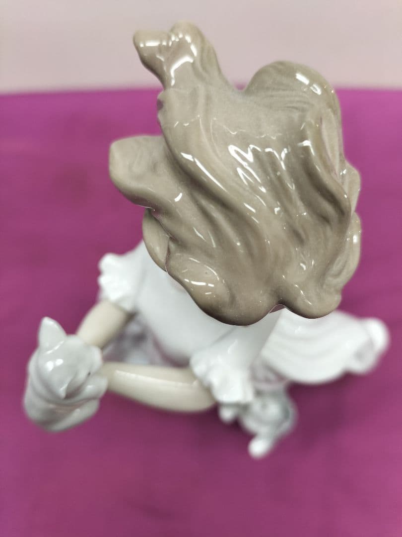 リヤドロ　陶器人形「可愛いい子猫」スペインNo6941 インテリア　絶版品