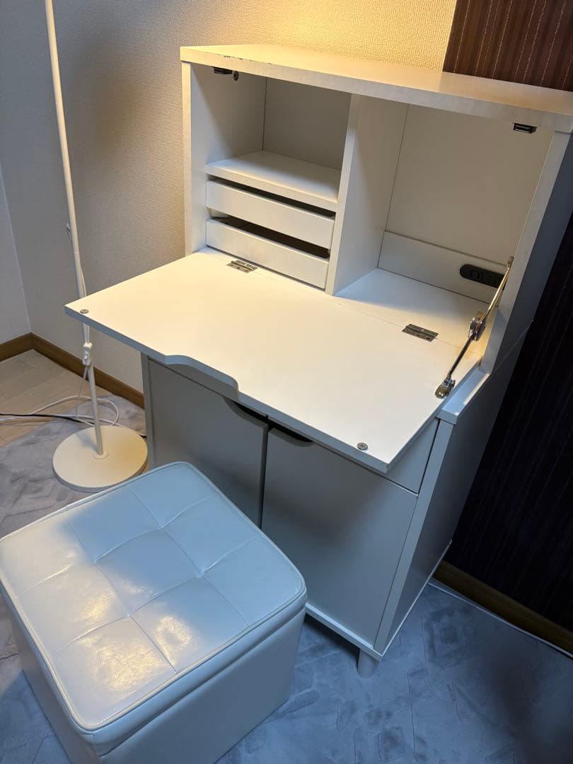 ロウヤ　LOWYA ドレッサー　収納ドレッサー　ホワイト