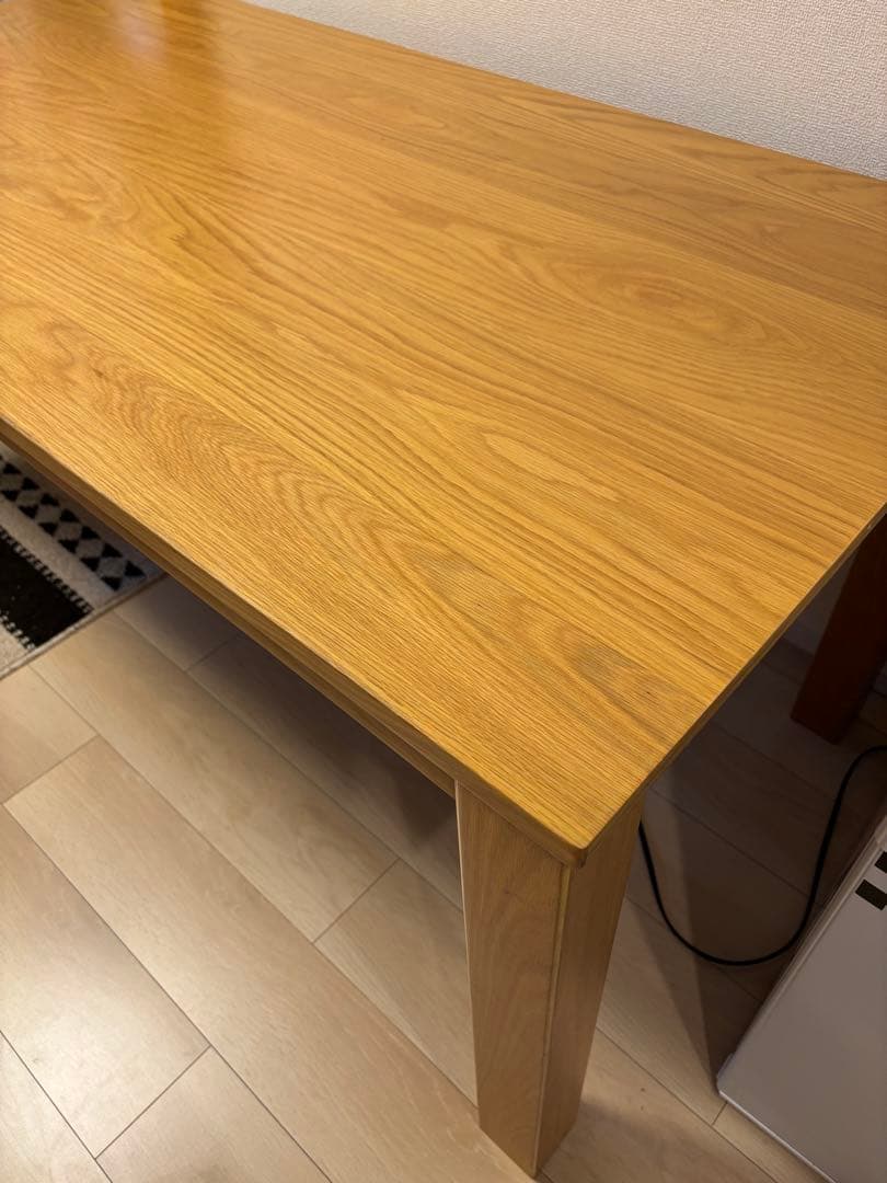 ニトリ　オーク材ダイニングテーブル150cm　Nコネクト　ベンチセット！美品