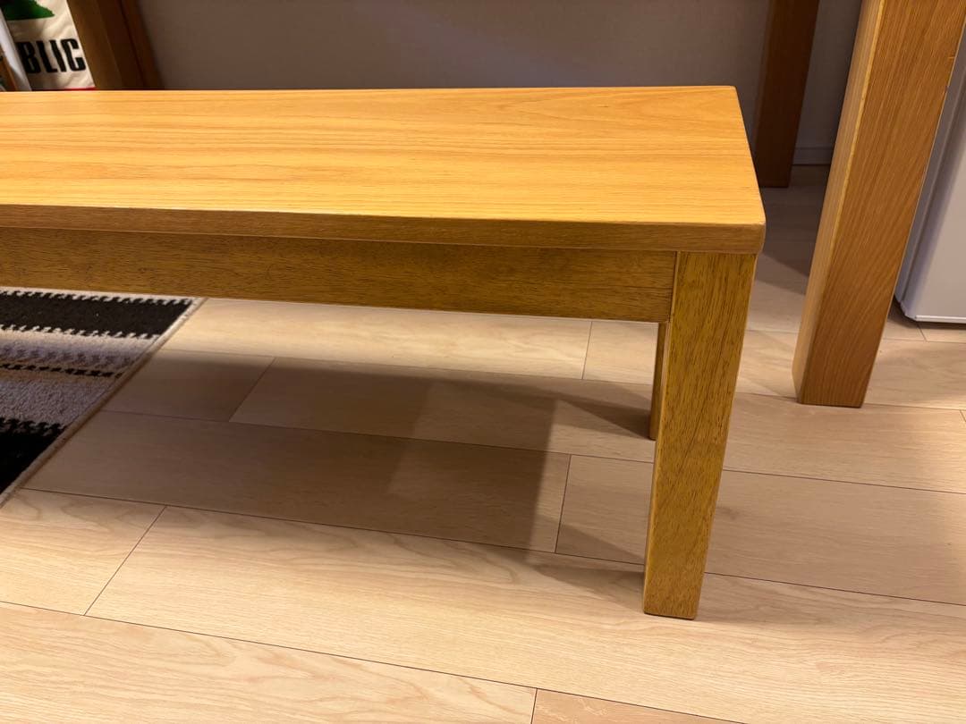 ニトリ　オーク材ダイニングテーブル150cm　Nコネクト　ベンチセット！美品