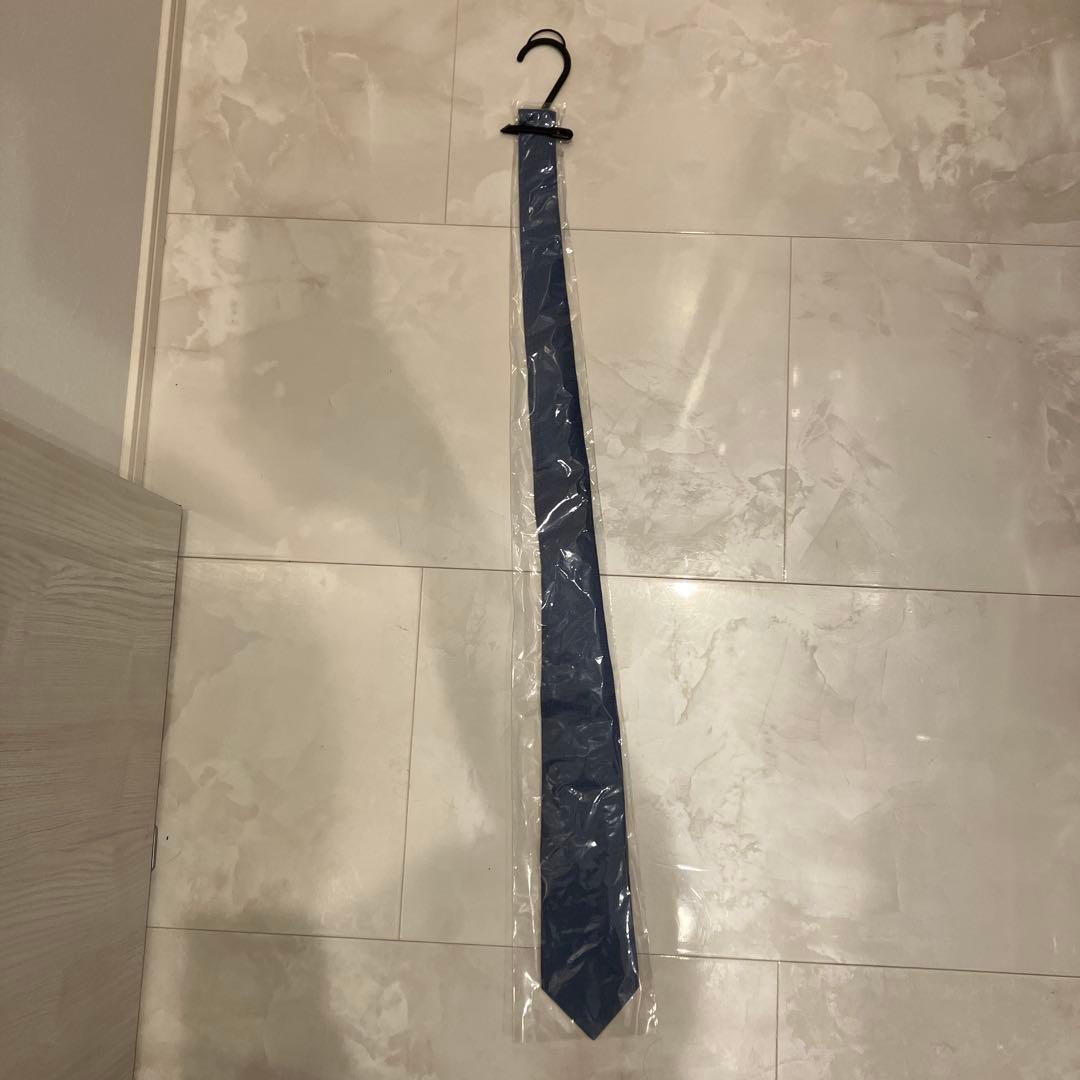 専用　HERMES ダークブルー ネクタイ 100%シルク