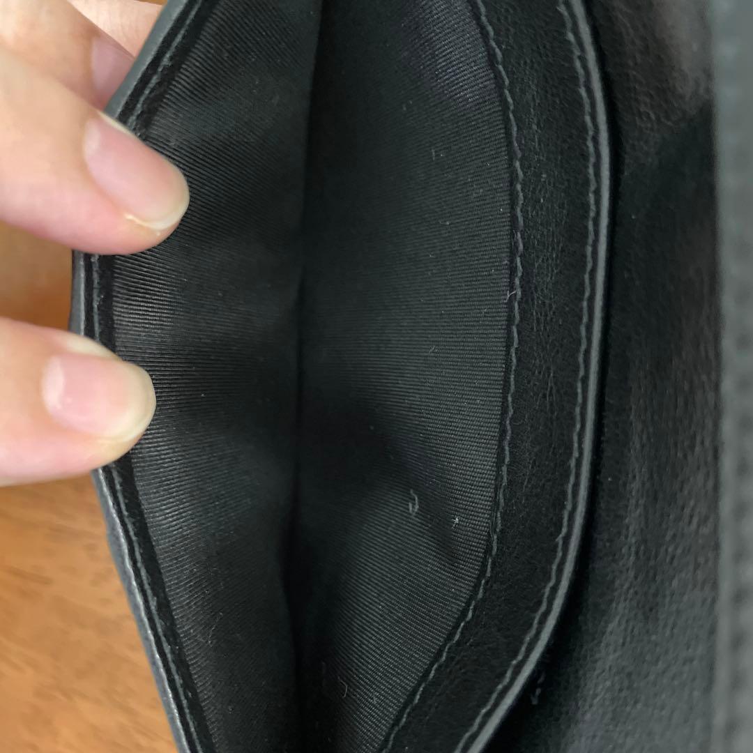 ChristianDior ディオール財布メンズブラックレザー長財布