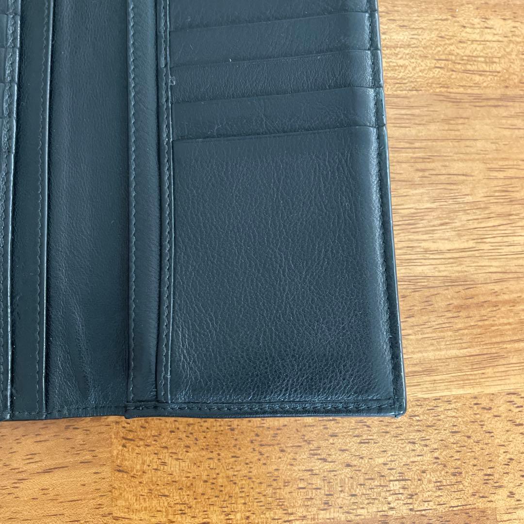 ChristianDior ディオール財布メンズブラックレザー長財布