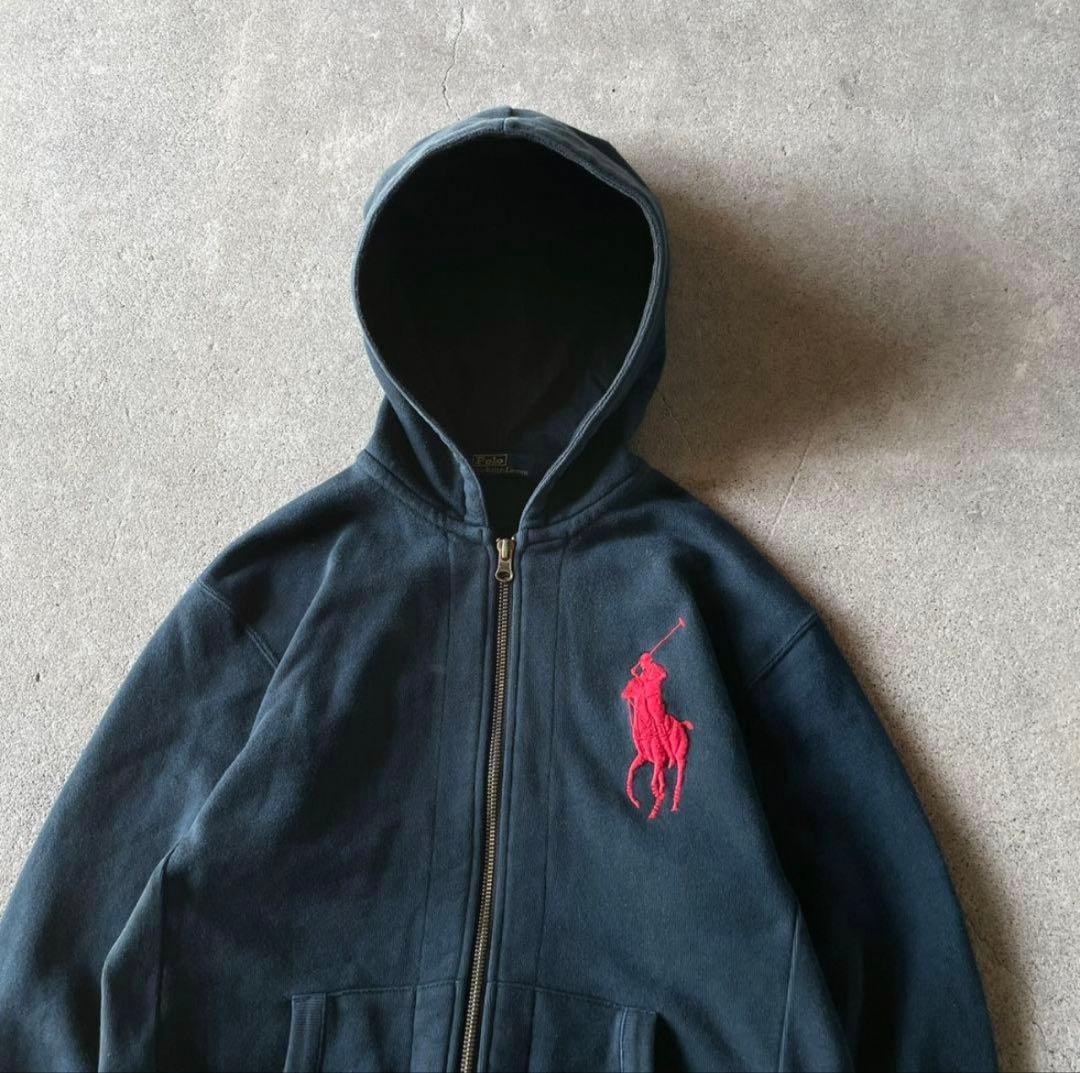 Polo Ralph Lauren ビッグポニー ジップパーカー ブラック