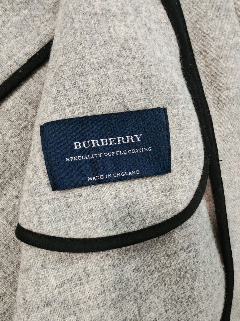 BURBERRY グレー ダッフルコート 美品 バーバリー