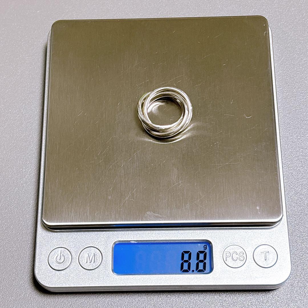 【美品】9号 Tiffany ティファニー トリニティ リング シルバー925