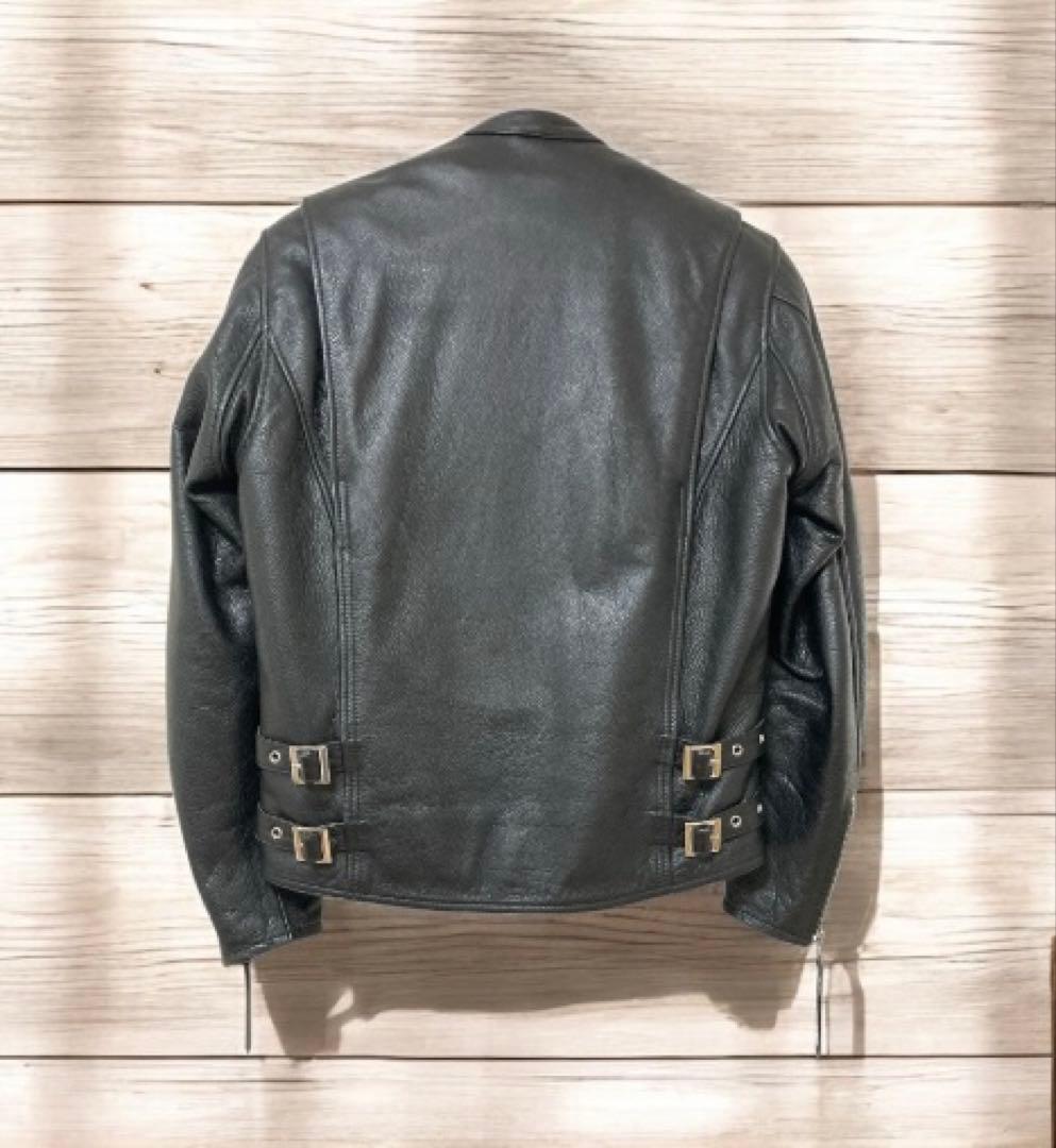【美品】カドヤ　シングルレザージャケット パット&ライナー付き