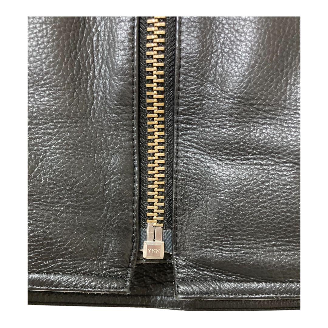 【美品】カドヤ　シングルレザージャケット パット&ライナー付き