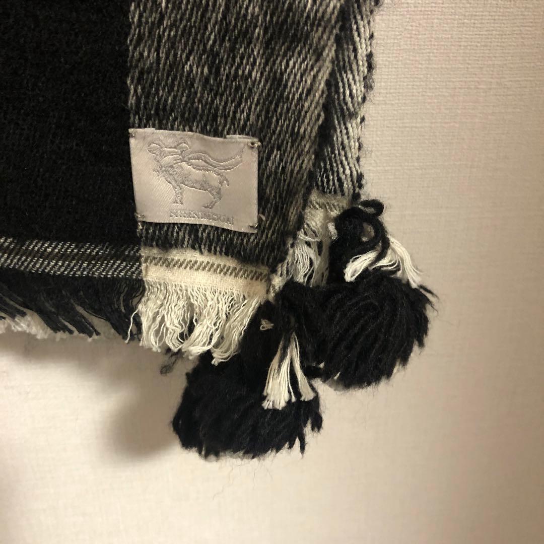 45R ヤクウール手織りストール