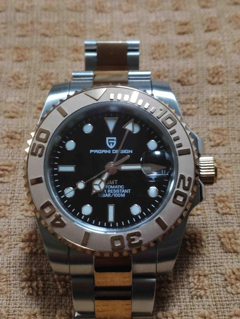 PAGANI　DESIGN 自動巻 PD-1662 GMT　RoseGold美品