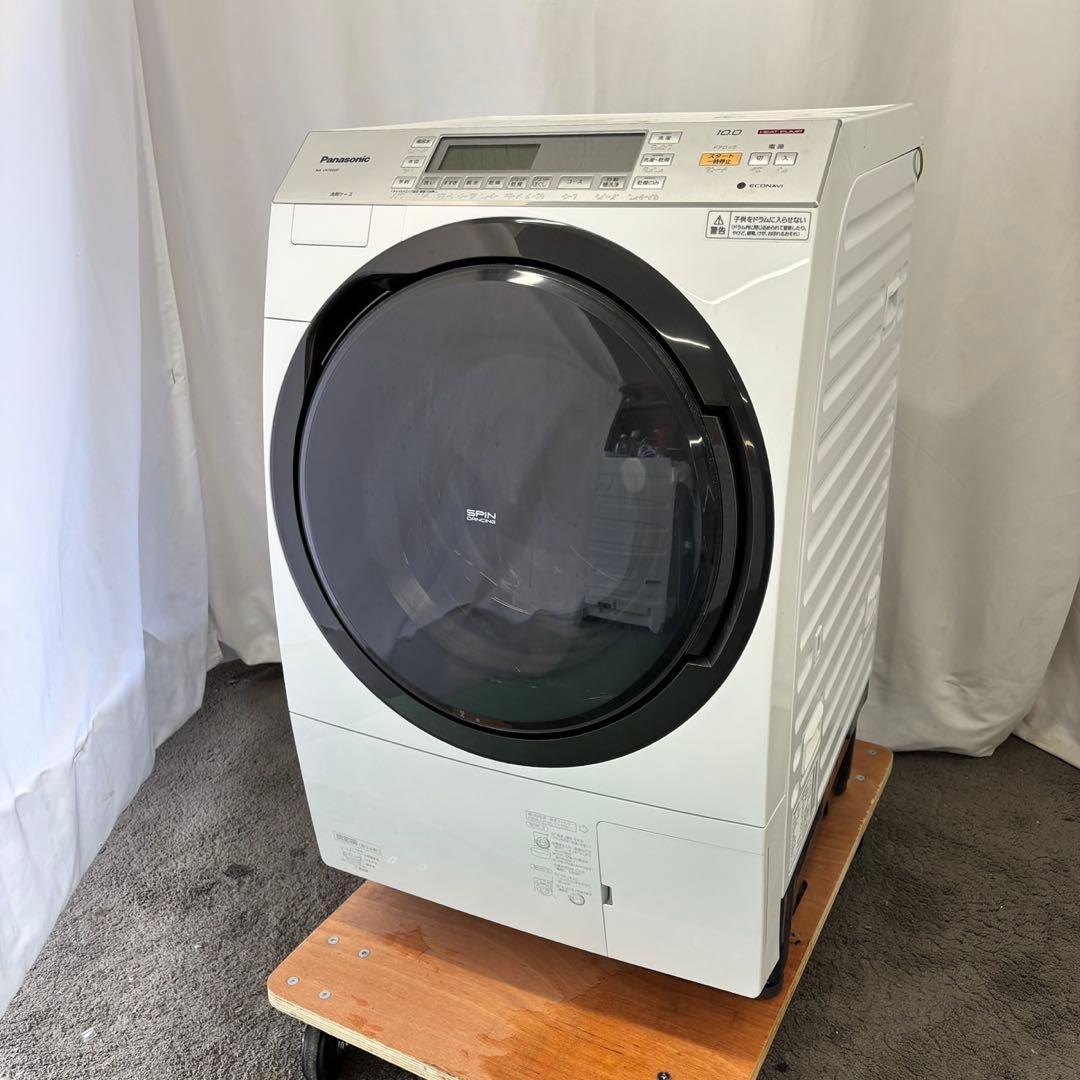 606　パナソニック　ドラム式洗濯機　10キロ　乾燥付き　設置無料　中古　安い‼️