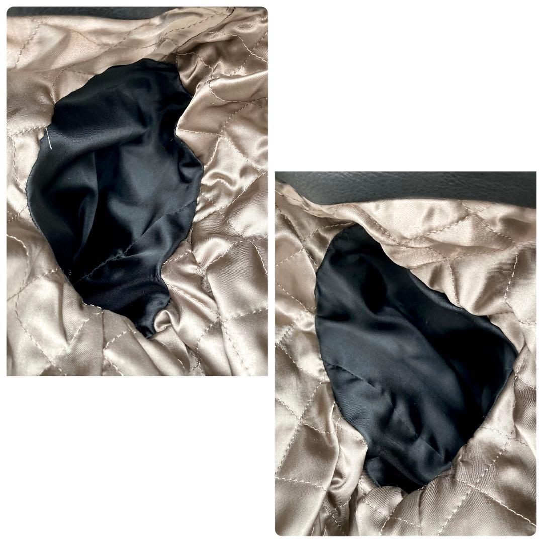 パンダ✨ DIESEL 襟ボア ライダース ジャケット シングル 黒 XS