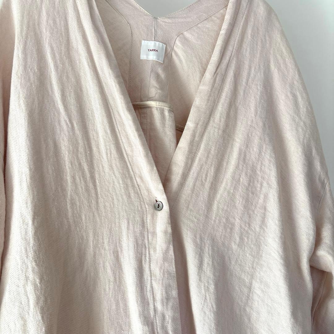 YARRA　リネンウール起毛ガウンコート　美品♡