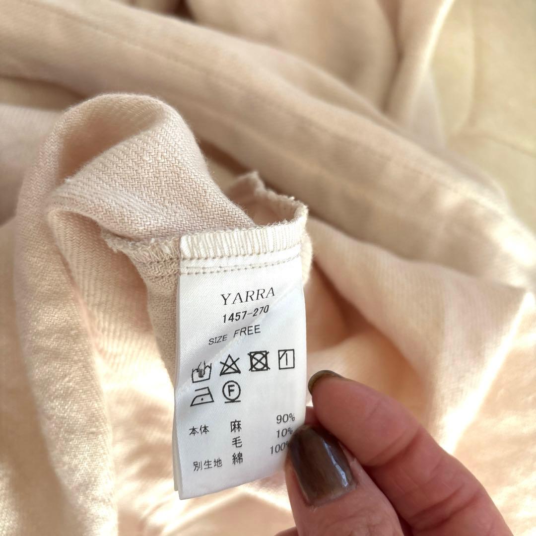 YARRA　リネンウール起毛ガウンコート　美品♡