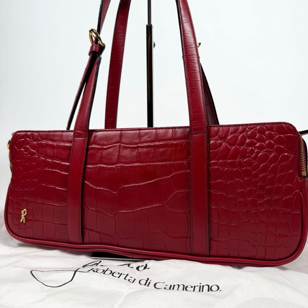 【未使用に近い】ジャーダ　ロベルタディカメリーノ　トートバッグ　TOKYO 赤