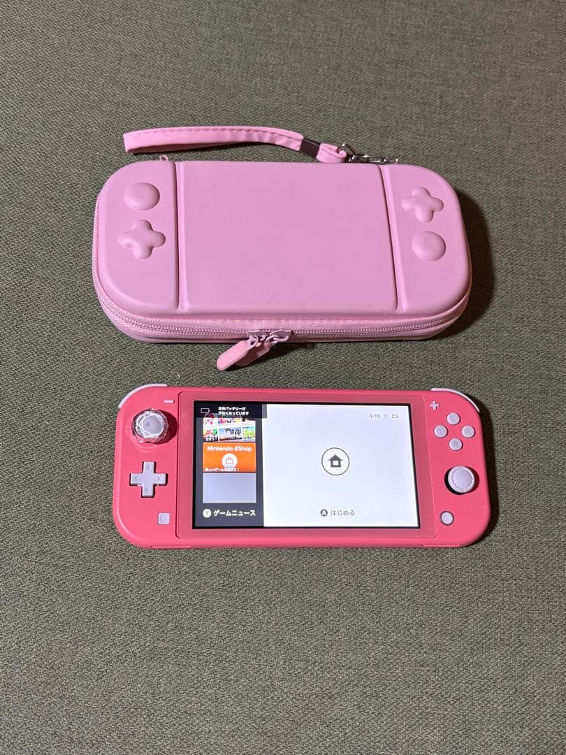 SwitchLightスイッチライトコーラル本体外箱純正充電器