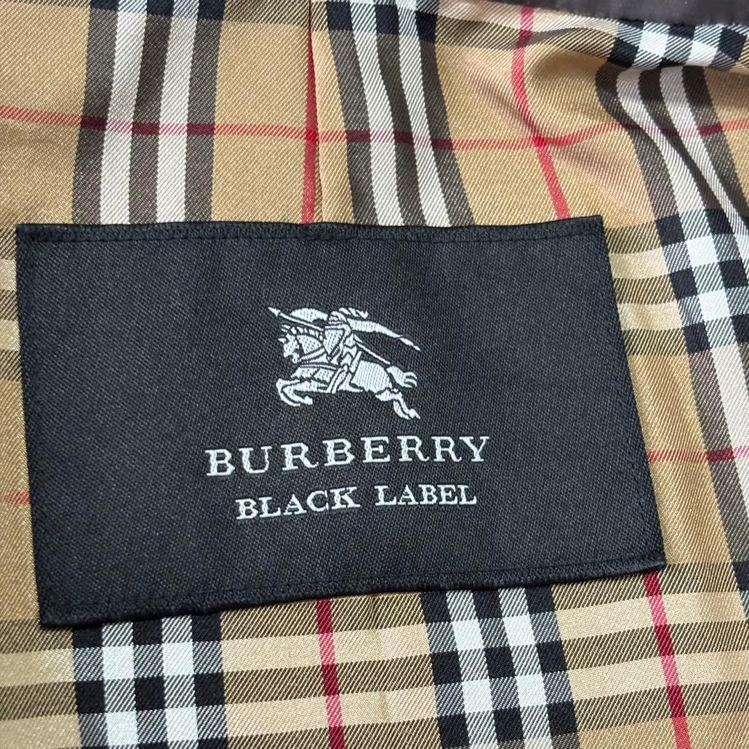 ✨大人気✨バーバリーブラックレーベル カーキグレー　ステンカラーコートM