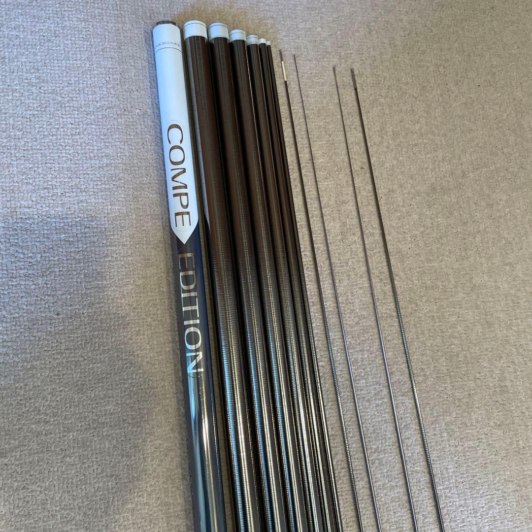シマノさきがけコンペエディション90-95 替穂付き、訳ありソリッド穂先２本付き