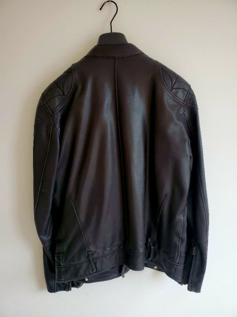 DIESEL 　レザー　シングルライダースジャケット