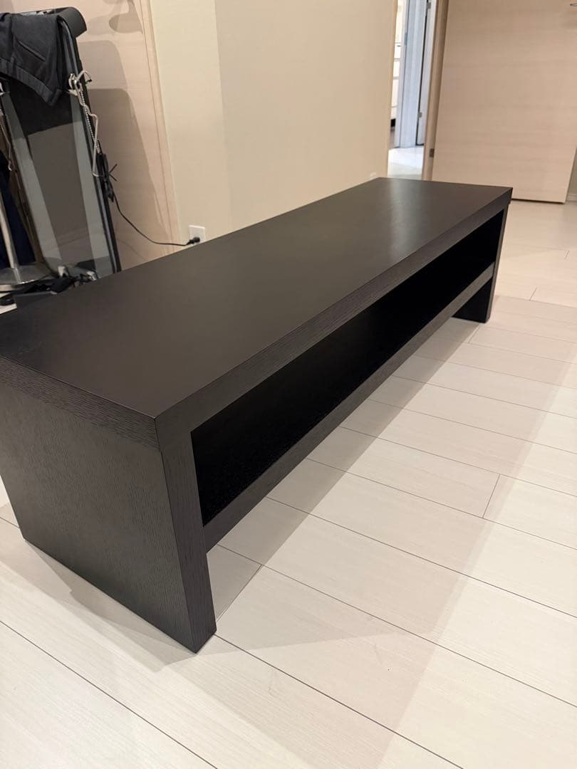 テレビ台 オープンシェルフ　ブラック　黒　木材　ARMONIA アルモニア