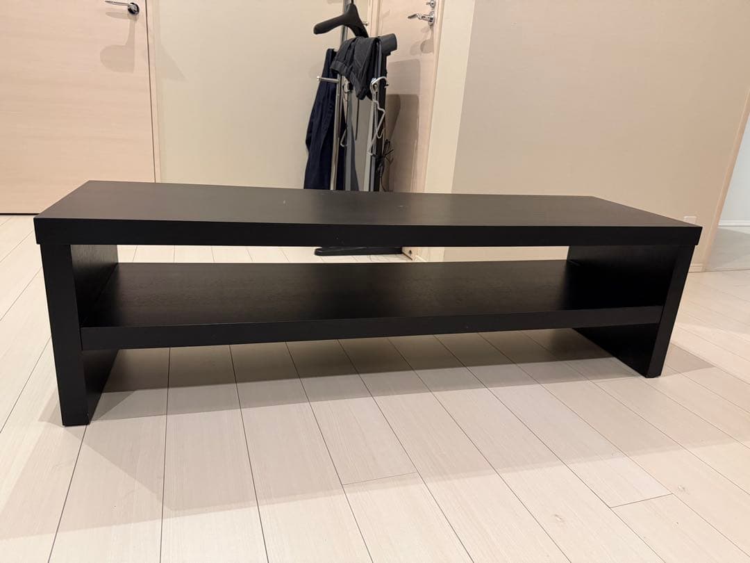 テレビ台 オープンシェルフ　ブラック　黒　木材　ARMONIA アルモニア