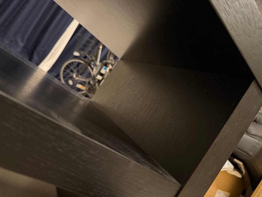 テレビ台 オープンシェルフ　ブラック　黒　木材　ARMONIA アルモニア