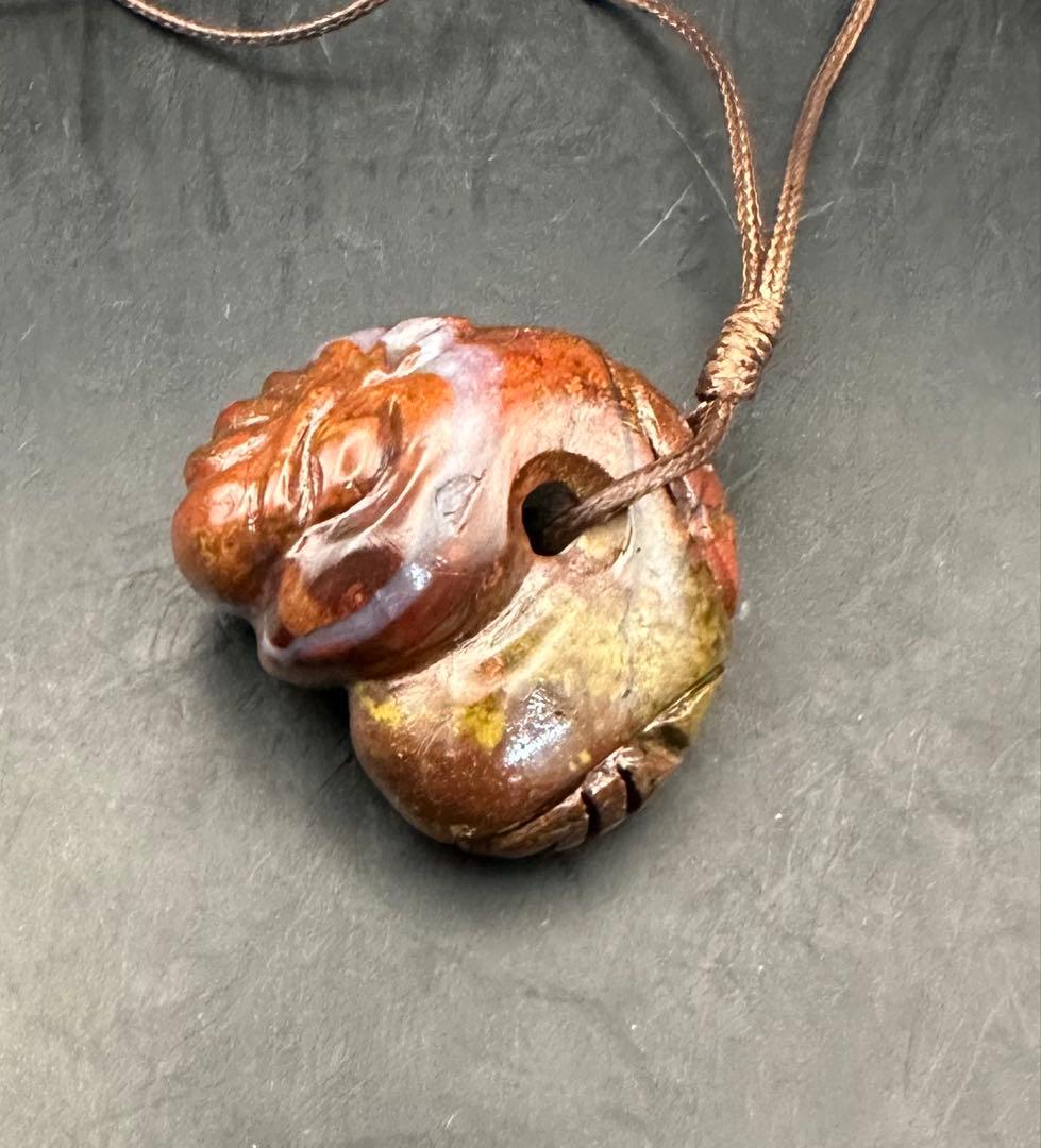 2026.2.1福寿龍子御守魂勾玉　新潟上質錦石