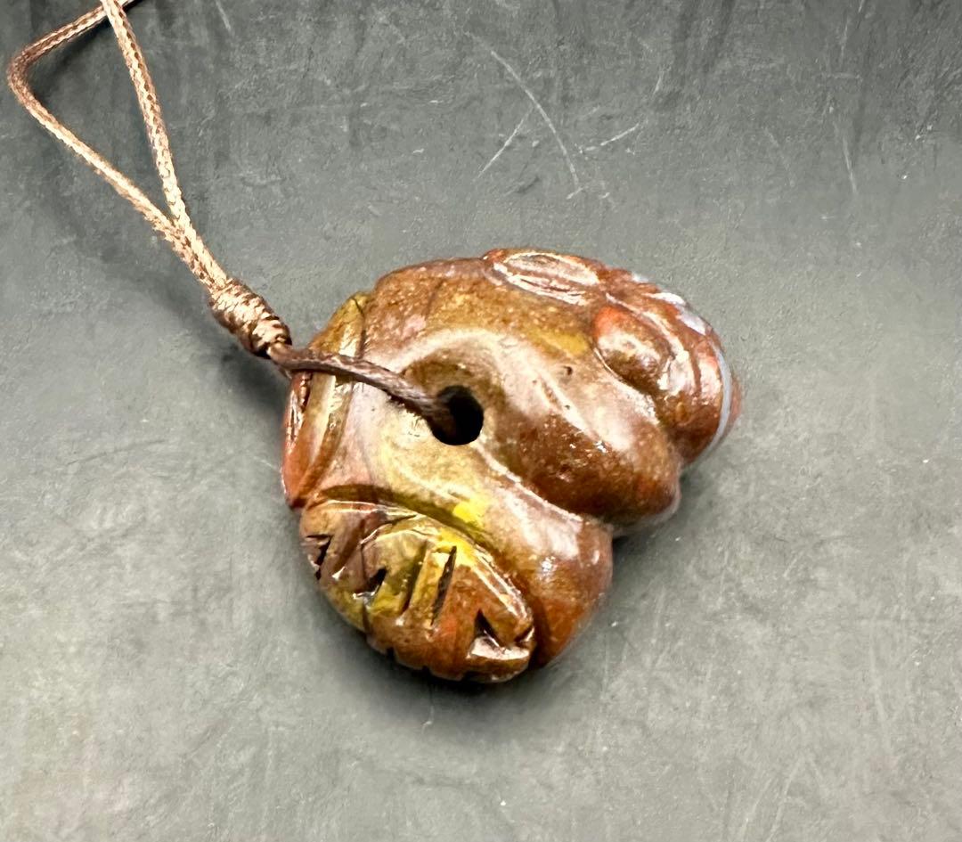 2026.2.1福寿龍子御守魂勾玉　新潟上質錦石