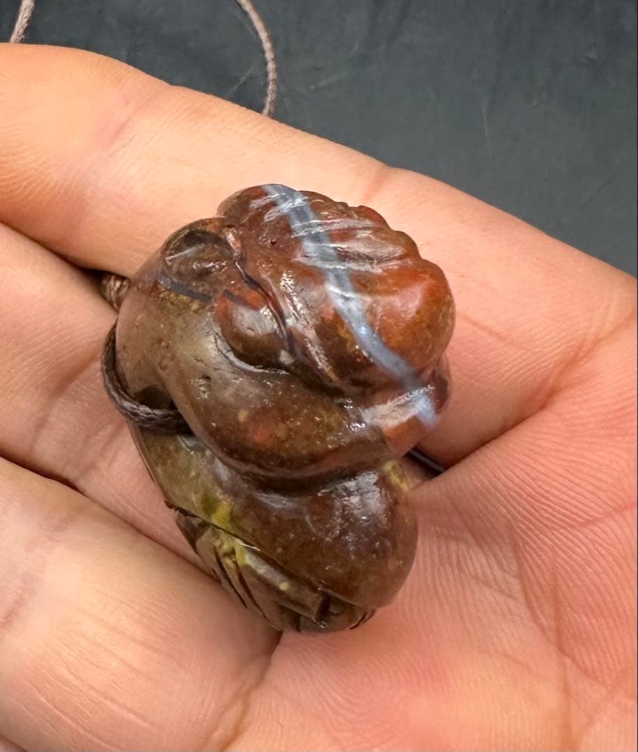 2026.2.1福寿龍子御守魂勾玉　新潟上質錦石