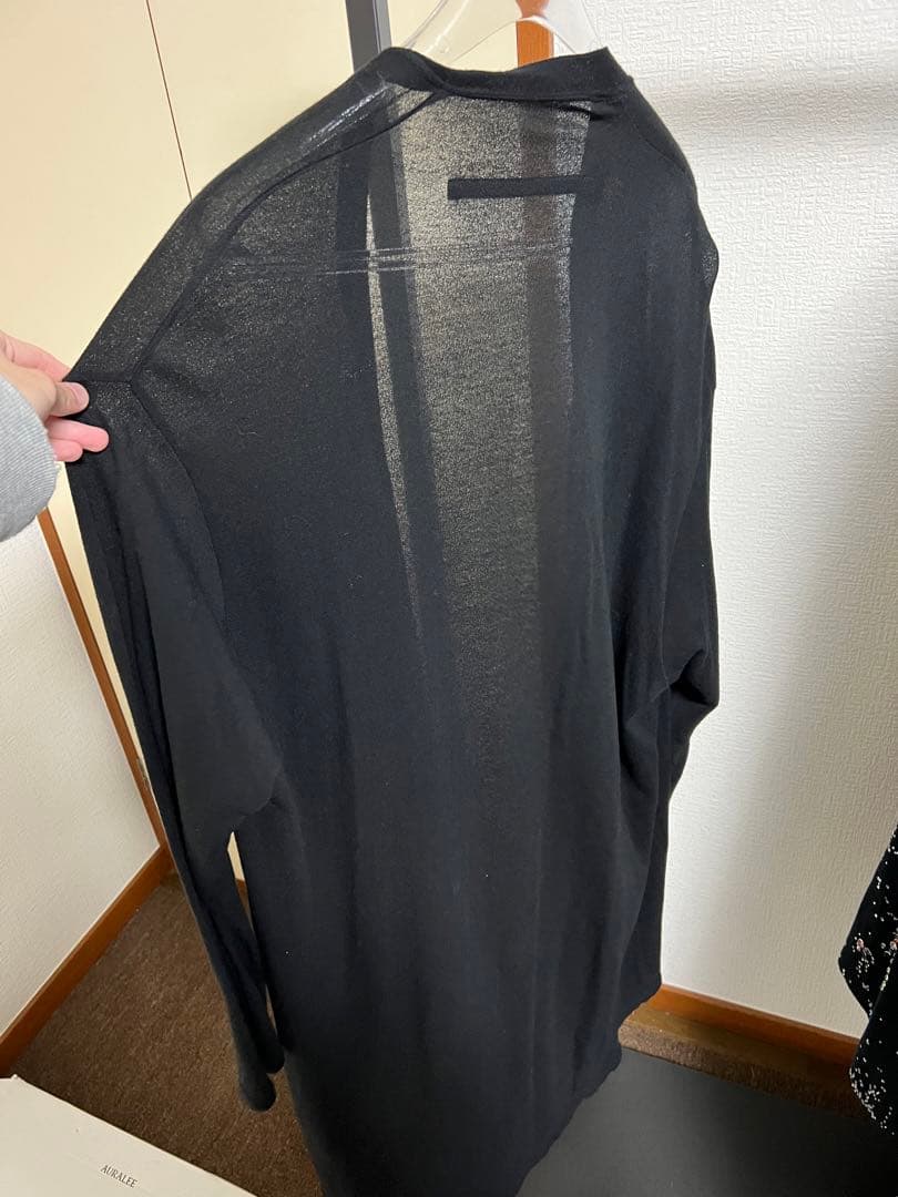 JULIUS ユリウス　19AW ロングカーディガン　ブラック　2 M 黒
