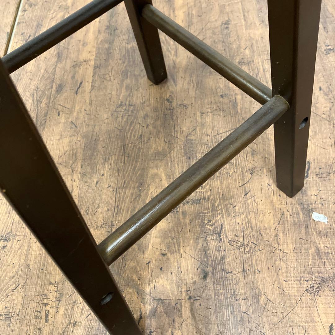 A-2 昭和レトロ 木製 バースツール ハイチェア スツール 椅子 丸椅子 イス