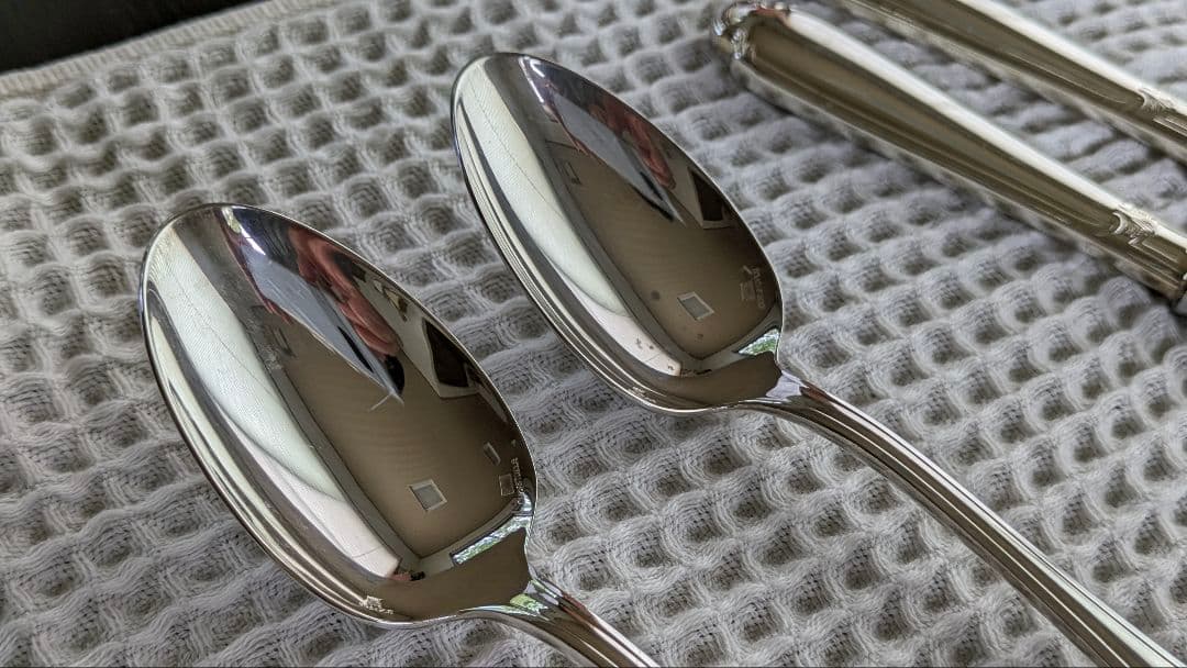 クリストフル【ポンパドール】 テーブルサイズ〈フォーク スプーン ナイフ〉計6点