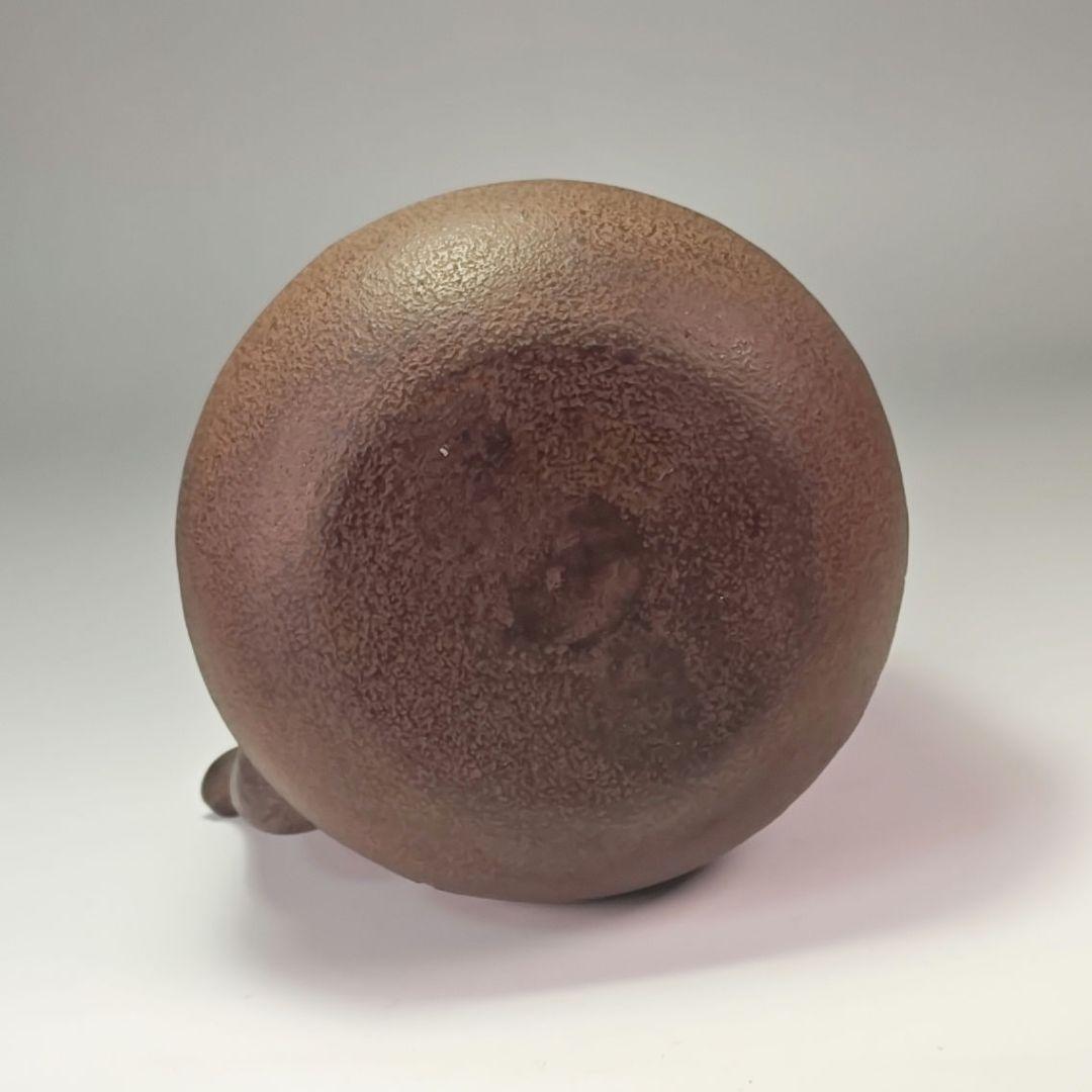 ウ309 鉄瓶『釜師　佐藤浄清造』『肩衝松地紋　鉄瓶　共箱』茶道具　急須