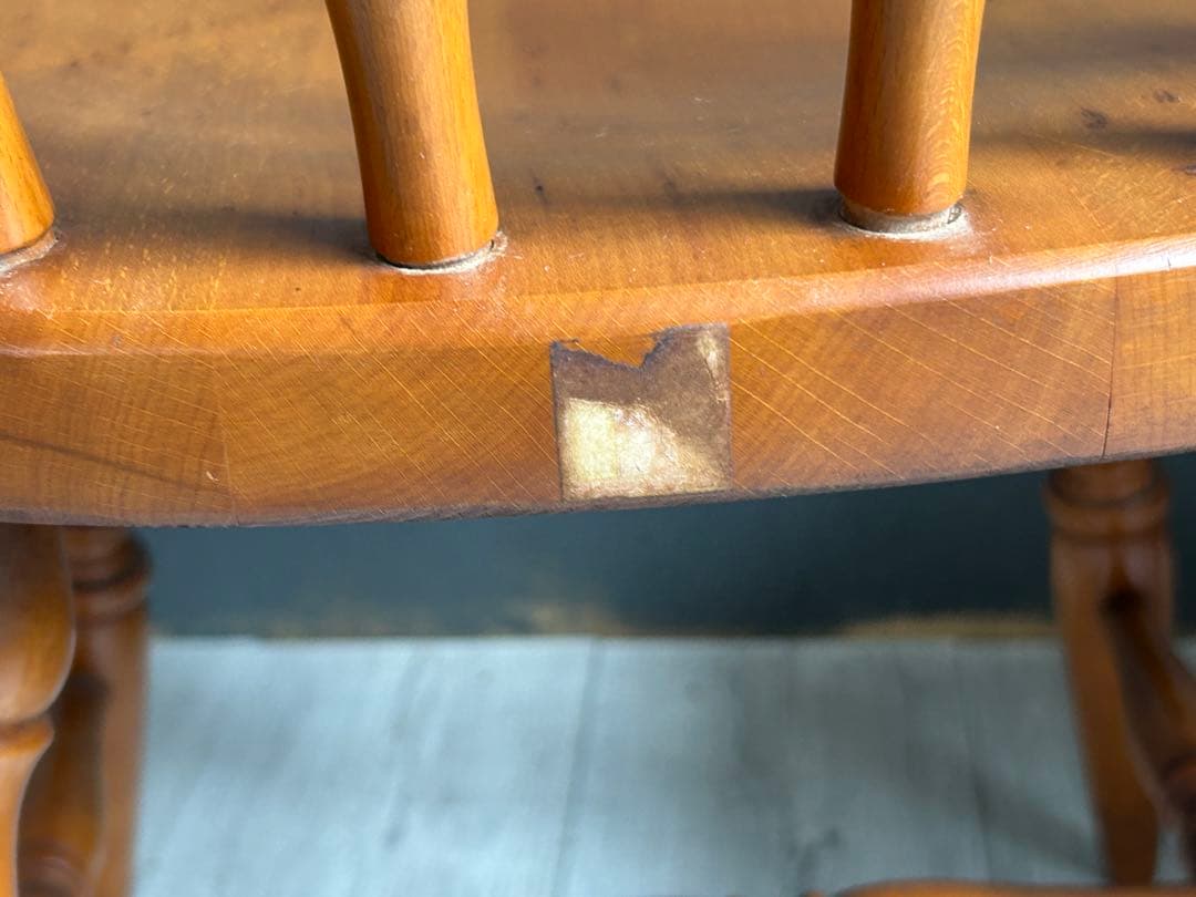 ②飛騨産業　キツツキマーク　ウィンザーチェア　スポークチェア　ヴィンテージ　nz