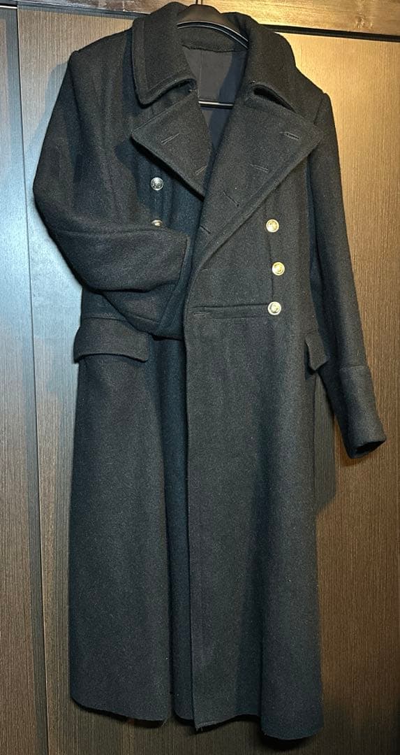 唯一無二⭐️将校 ミリタリー ナポレオンコート ヘヴィ ドイツ軍 ブラック