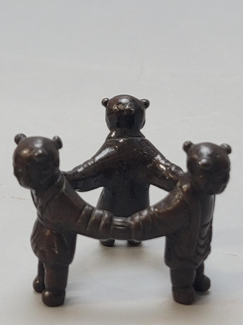 茶道具 古銅 三唐子 蓋置 骨董品 古美術