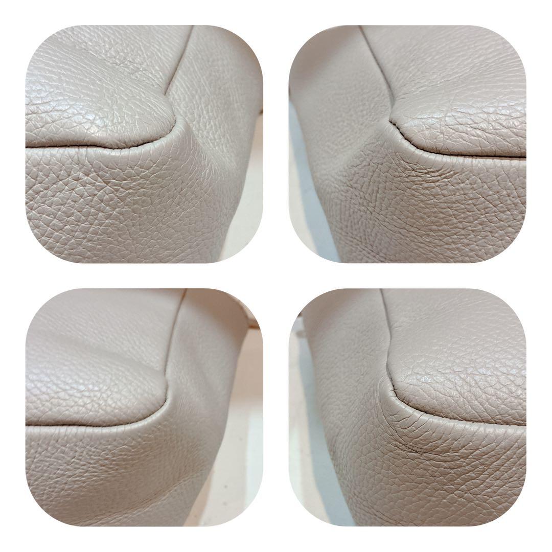 【極美品】YOUNG&OLSEN プチレザートート　2way ベージュ