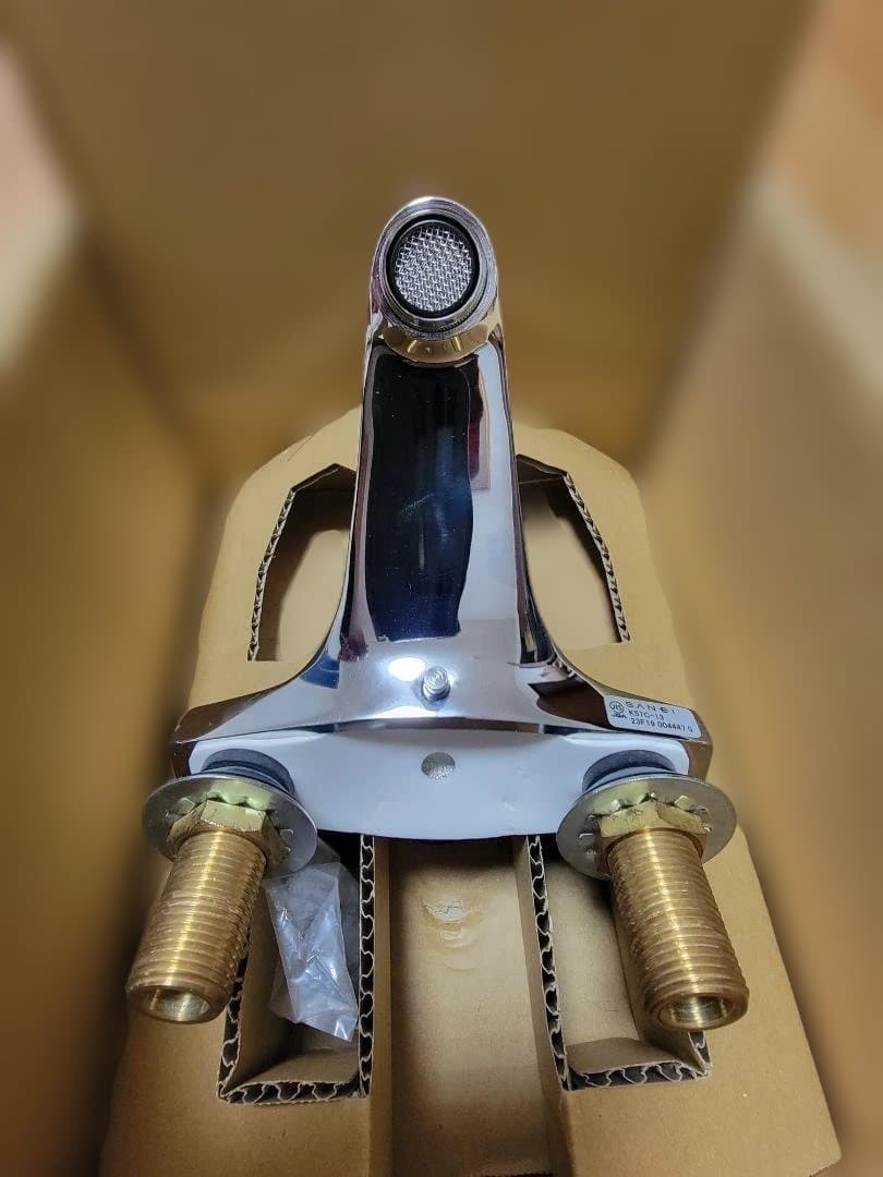 SANEI 洗面用 シングル混合栓 泡沫吐水 取K57C-13