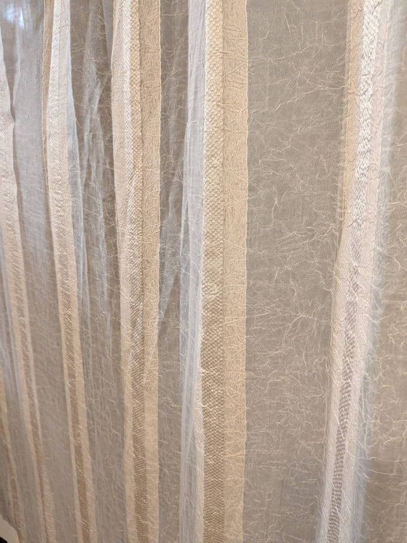 サンゲツ　2倍ヒダ　レースカーテン　w130xh210 ×2枚セット