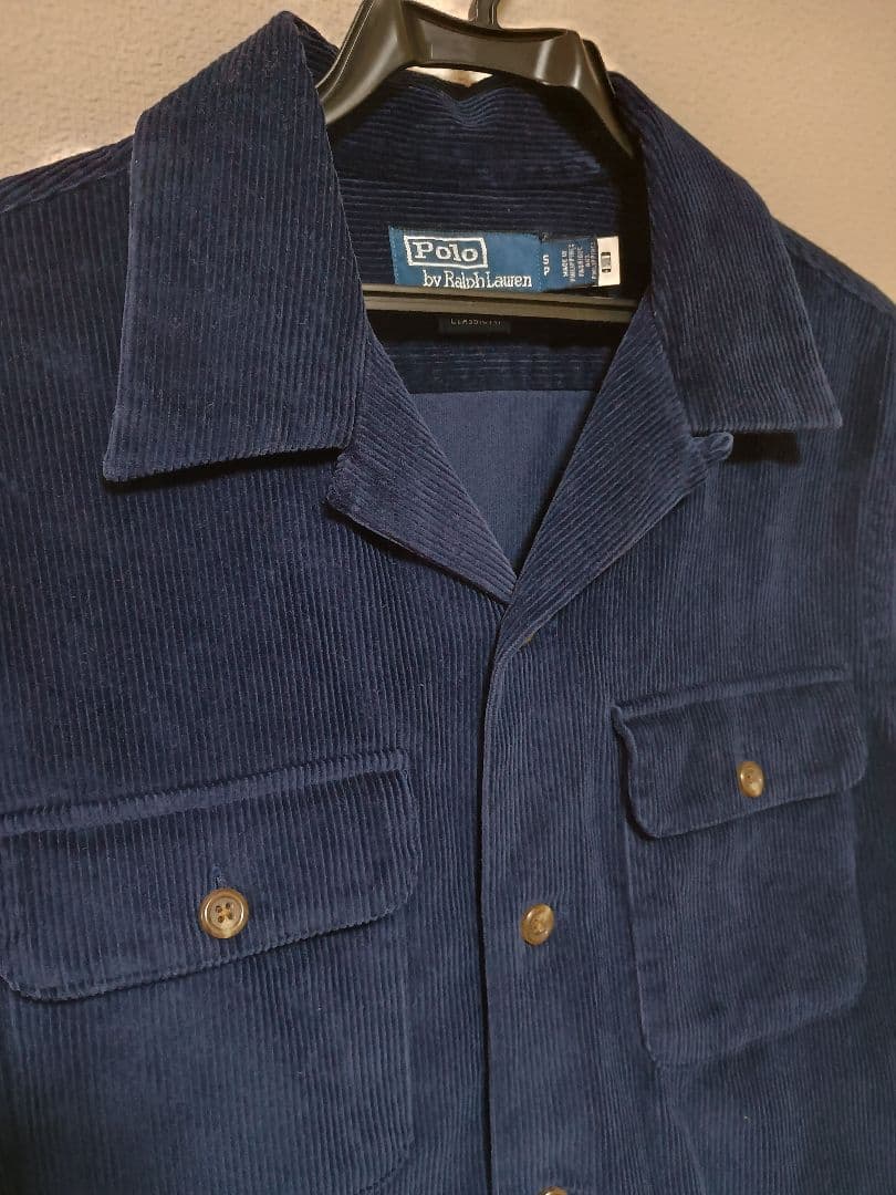 Polo by Ralph Lauren ネイビー コーデュロイ シャツ S