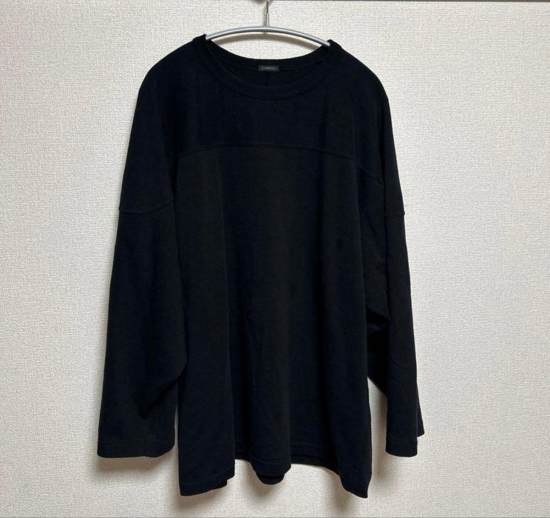COMOLI コットンジャージ ベースボールTシャツ 23ss サイズ3
