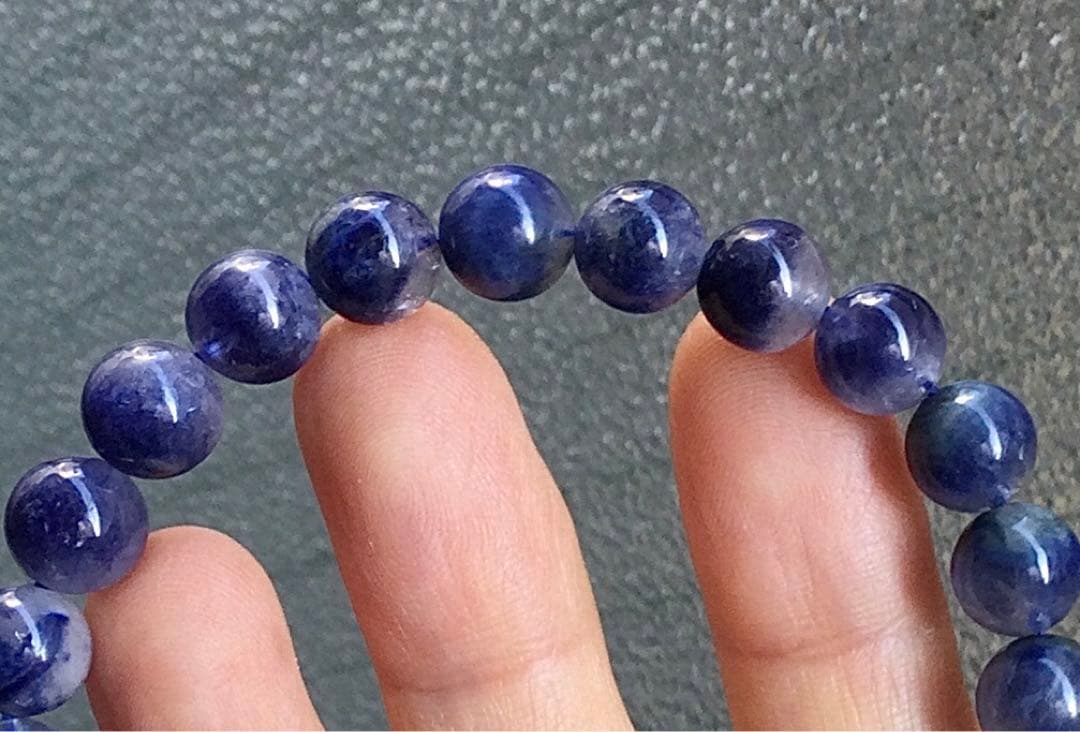 【プレミアム品質】◆レア&濃い色 デュモルチェライトインクォーツ「自信」