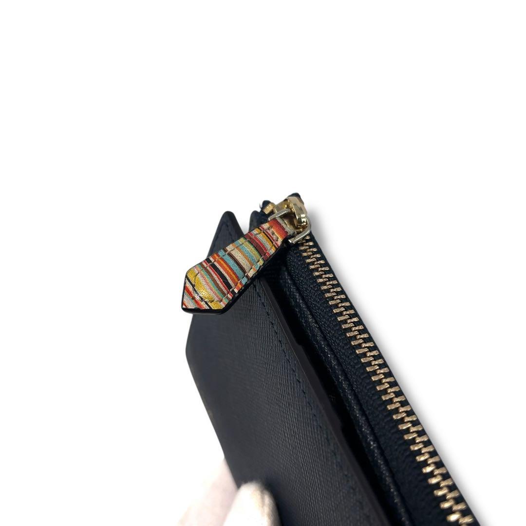 【極美品】Paul Smith 　ポールスミス　キーケース　小銭入れ　Ｌ字ジップ
